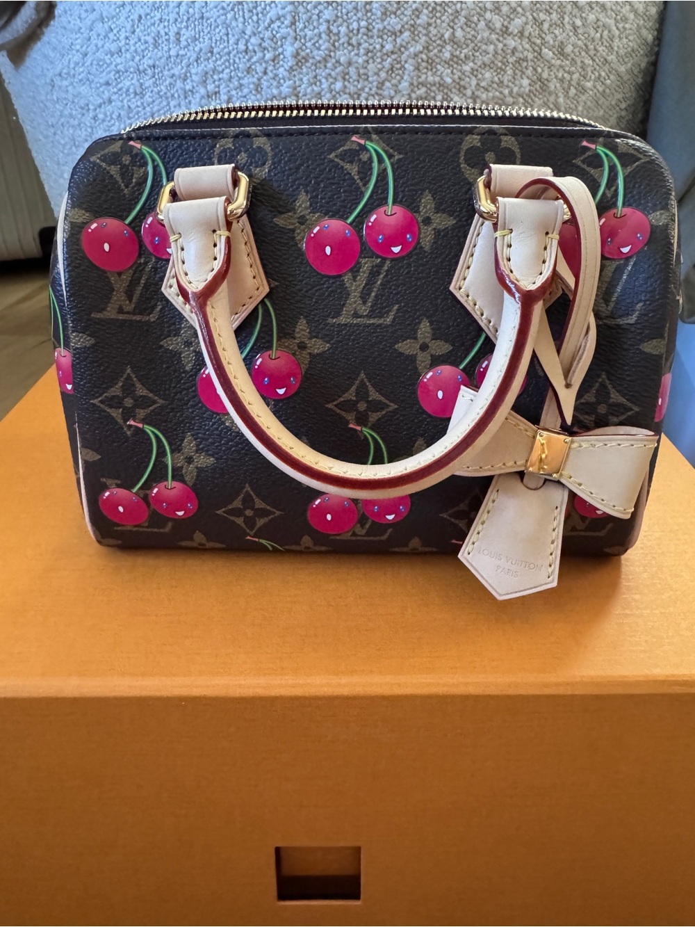Louis Vuitton x Murakami Cherry Monogram Canvas Speedy 20 Bandouliere